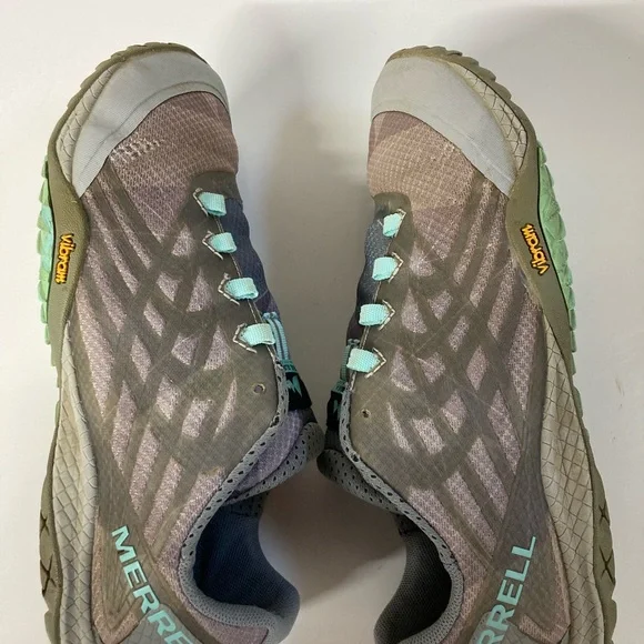 Merrell Trail glove 4 preowned with distressing & tearing on top toe area Sz 9.5 - Picture 6 of 15